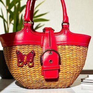 Coach Wicker Butterfly Tote bag